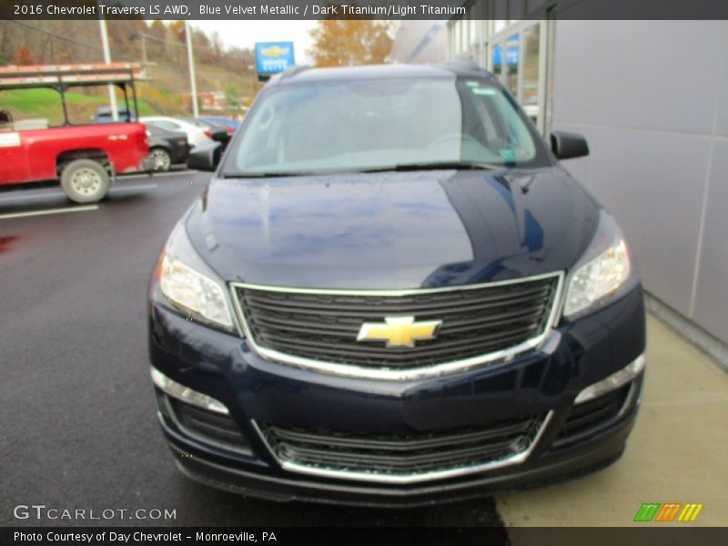 Blue Velvet Metallic / Dark Titanium/Light Titanium 2016 Chevrolet Traverse LS AWD