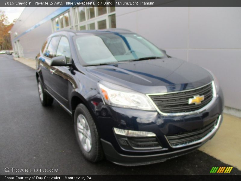 Blue Velvet Metallic / Dark Titanium/Light Titanium 2016 Chevrolet Traverse LS AWD