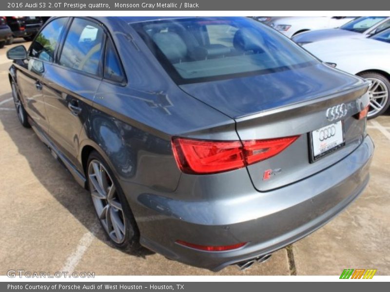 Monsoon Gray Metallic / Black 2016 Audi S3 2.0T Prestige quattro