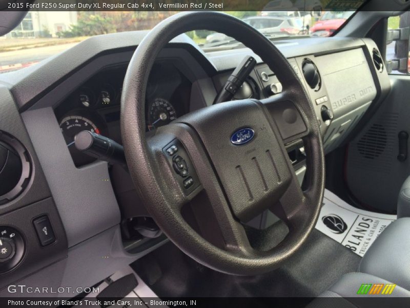 Vermillion Red / Steel 2015 Ford F250 Super Duty XL Regular Cab 4x4