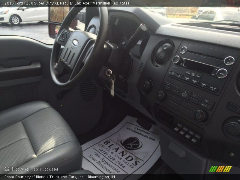 Vermillion Red / Steel 2015 Ford F250 Super Duty XL Regular Cab 4x4