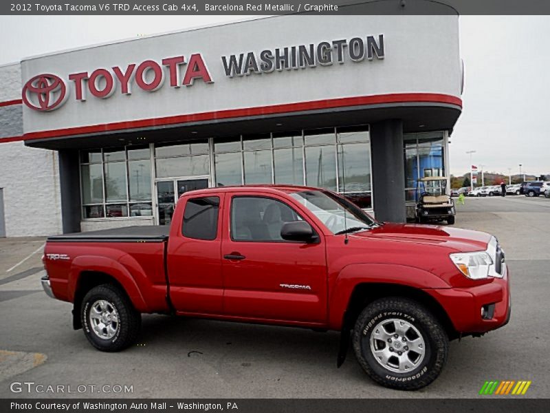 Barcelona Red Metallic / Graphite 2012 Toyota Tacoma V6 TRD Access Cab 4x4