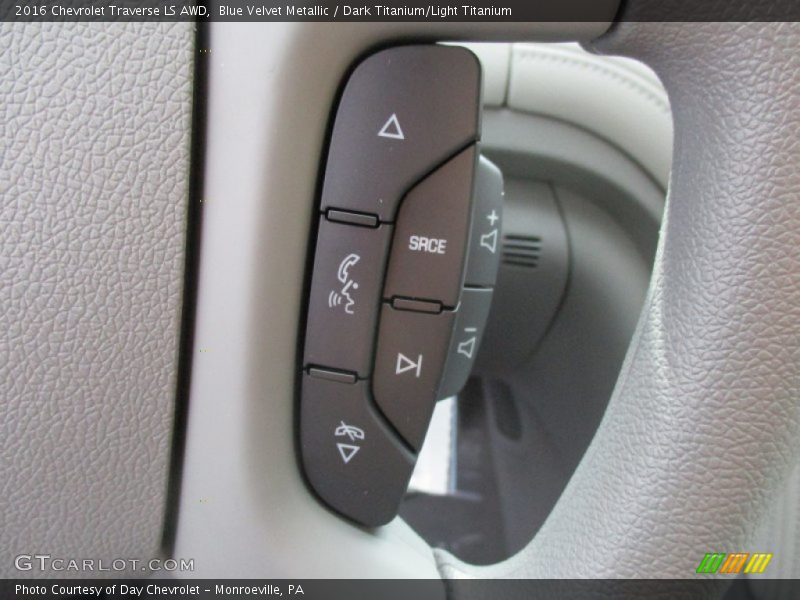 Blue Velvet Metallic / Dark Titanium/Light Titanium 2016 Chevrolet Traverse LS AWD
