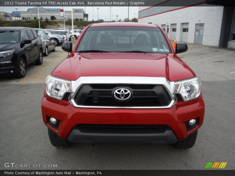 Barcelona Red Metallic / Graphite 2012 Toyota Tacoma V6 TRD Access Cab 4x4