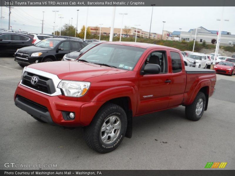 Barcelona Red Metallic / Graphite 2012 Toyota Tacoma V6 TRD Access Cab 4x4