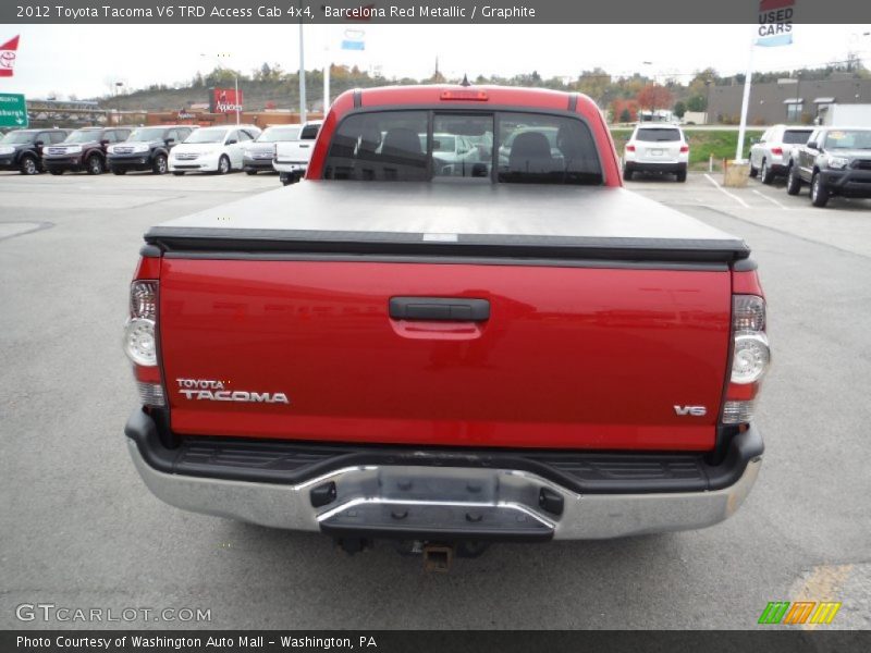 Barcelona Red Metallic / Graphite 2012 Toyota Tacoma V6 TRD Access Cab 4x4