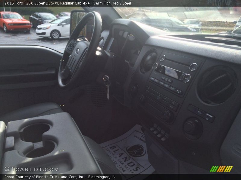 Vermillion Red / Steel 2015 Ford F250 Super Duty XL Regular Cab 4x4