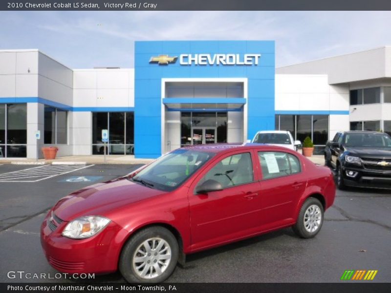 Victory Red / Gray 2010 Chevrolet Cobalt LS Sedan