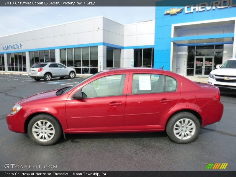 Victory Red / Gray 2010 Chevrolet Cobalt LS Sedan
