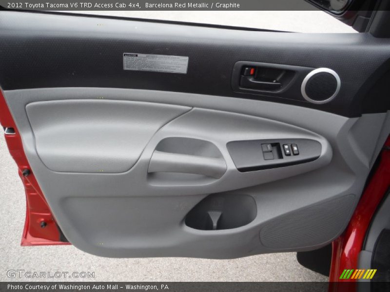 Barcelona Red Metallic / Graphite 2012 Toyota Tacoma V6 TRD Access Cab 4x4