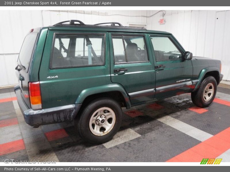 Forest Green Pearlcoat / Agate 2001 Jeep Cherokee Sport 4x4