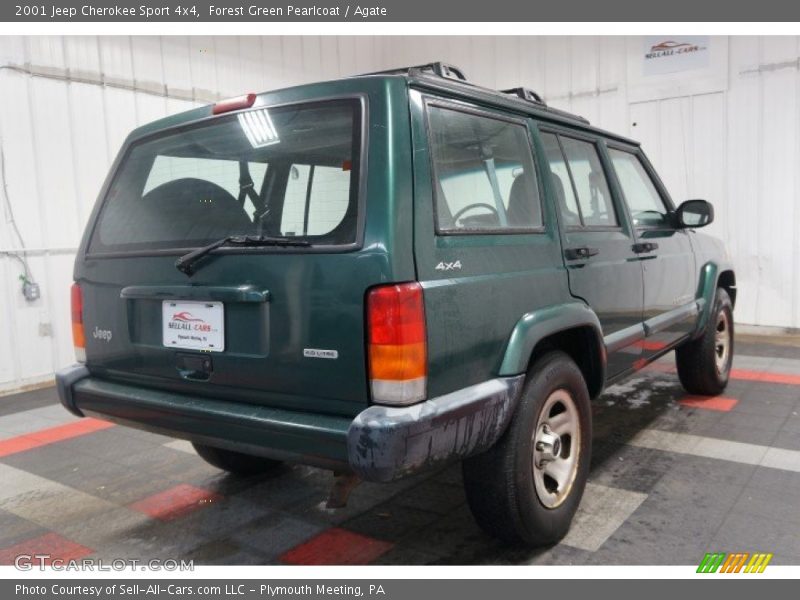 Forest Green Pearlcoat / Agate 2001 Jeep Cherokee Sport 4x4
