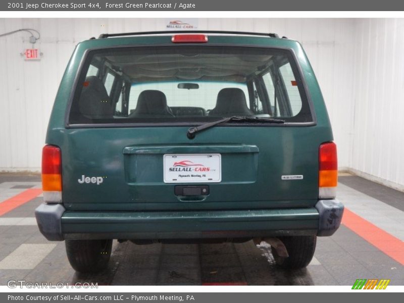 Forest Green Pearlcoat / Agate 2001 Jeep Cherokee Sport 4x4