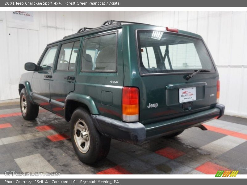 Forest Green Pearlcoat / Agate 2001 Jeep Cherokee Sport 4x4