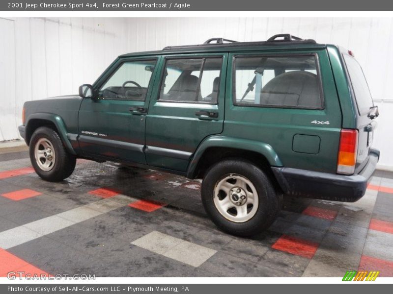 Forest Green Pearlcoat / Agate 2001 Jeep Cherokee Sport 4x4