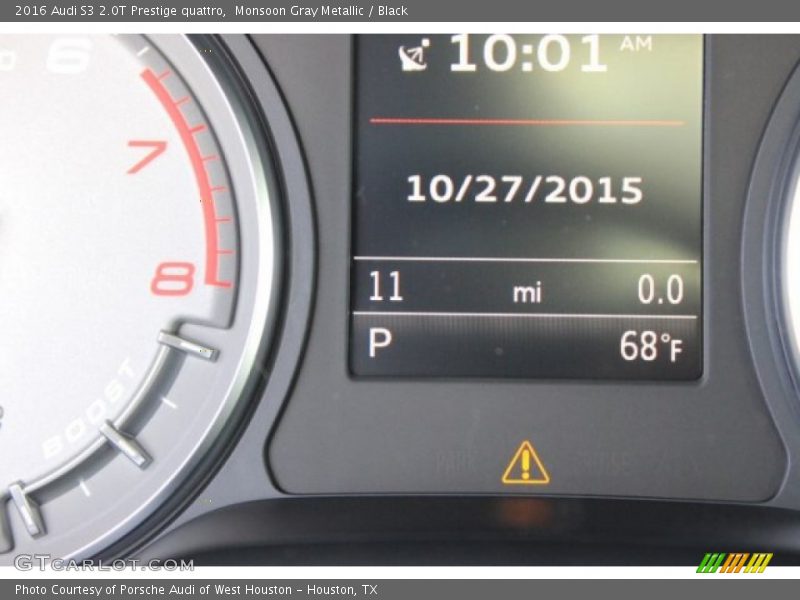 Monsoon Gray Metallic / Black 2016 Audi S3 2.0T Prestige quattro
