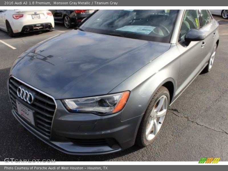 Monsoon Gray Metallic / Titanium Gray 2016 Audi A3 1.8 Premium