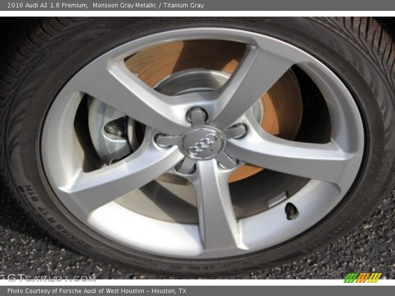 Monsoon Gray Metallic / Titanium Gray 2016 Audi A3 1.8 Premium