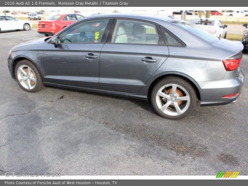 Monsoon Gray Metallic / Titanium Gray 2016 Audi A3 1.8 Premium