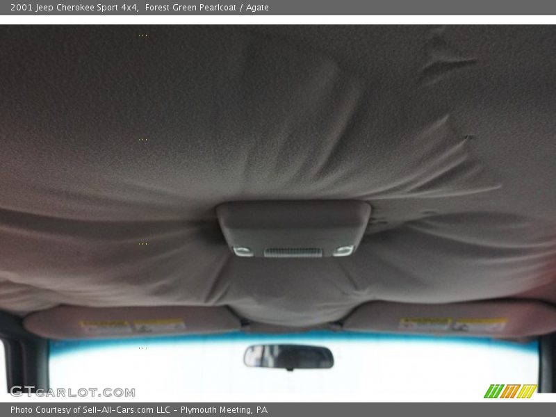 Forest Green Pearlcoat / Agate 2001 Jeep Cherokee Sport 4x4
