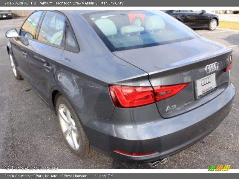 Monsoon Gray Metallic / Titanium Gray 2016 Audi A3 1.8 Premium