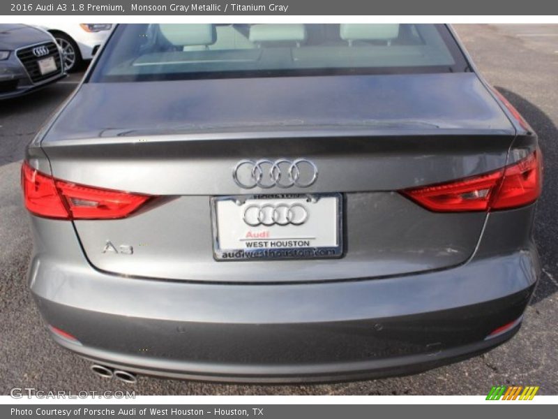 Monsoon Gray Metallic / Titanium Gray 2016 Audi A3 1.8 Premium