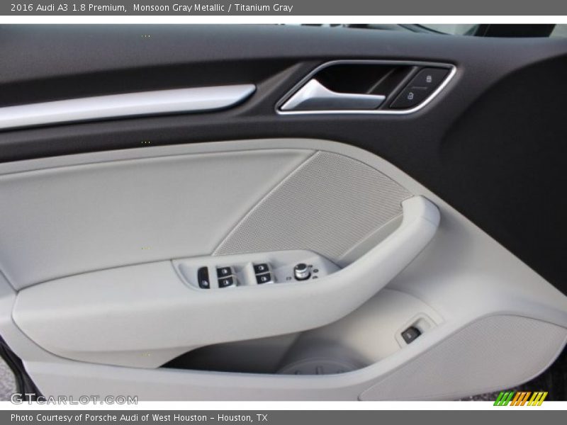 Monsoon Gray Metallic / Titanium Gray 2016 Audi A3 1.8 Premium