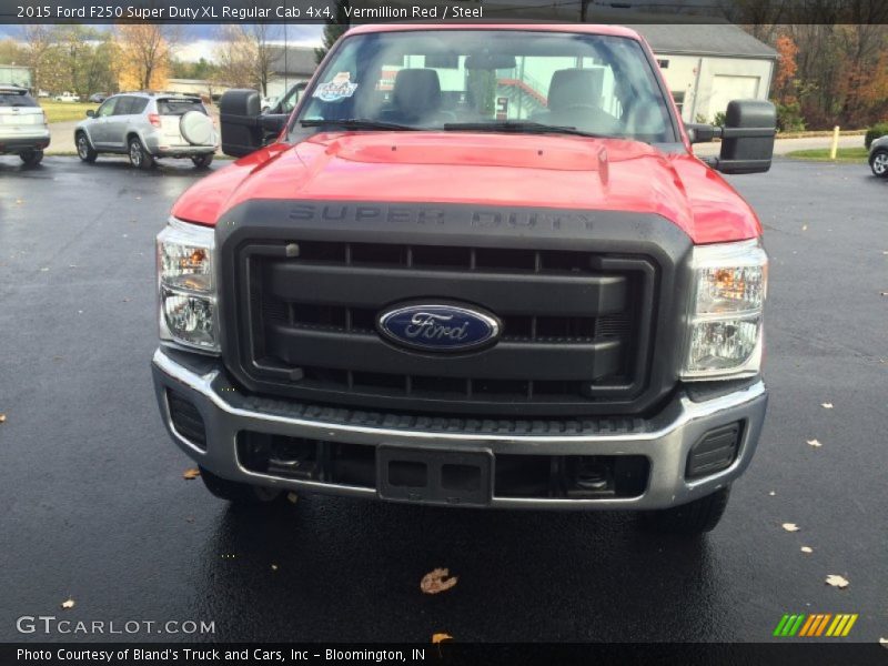 Vermillion Red / Steel 2015 Ford F250 Super Duty XL Regular Cab 4x4