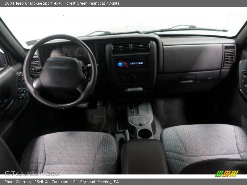Forest Green Pearlcoat / Agate 2001 Jeep Cherokee Sport 4x4