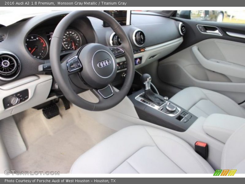 Monsoon Gray Metallic / Titanium Gray 2016 Audi A3 1.8 Premium