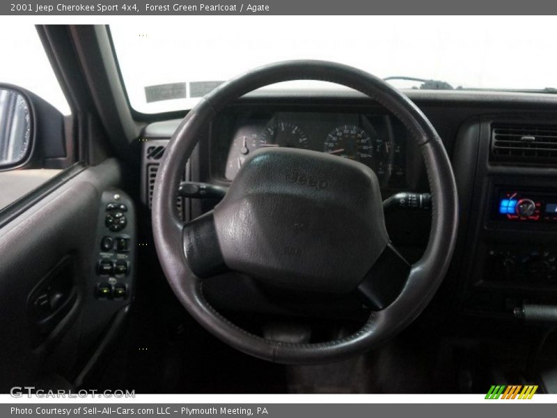 Forest Green Pearlcoat / Agate 2001 Jeep Cherokee Sport 4x4