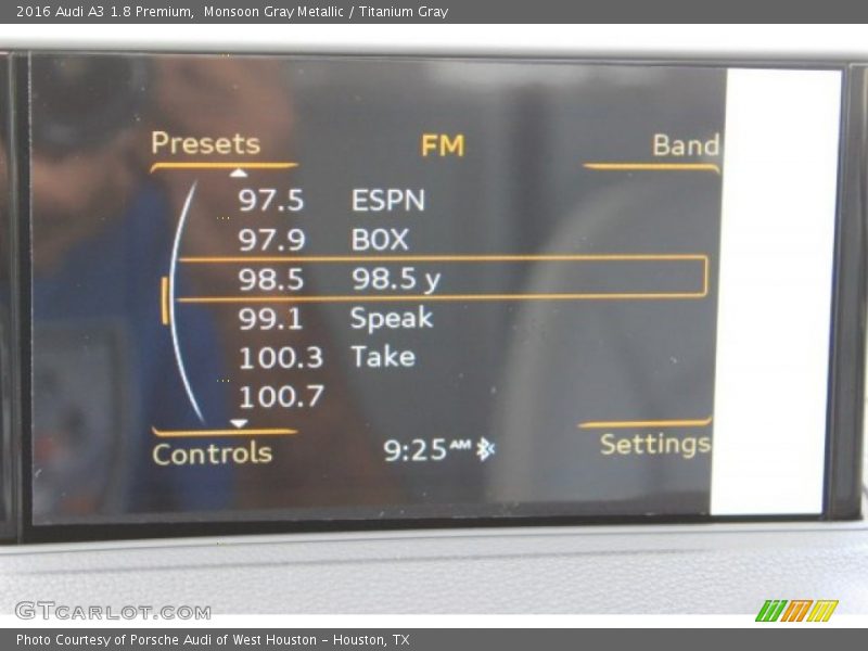 Monsoon Gray Metallic / Titanium Gray 2016 Audi A3 1.8 Premium