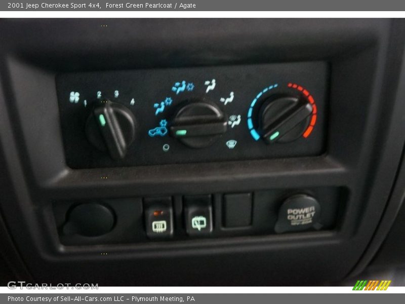 Forest Green Pearlcoat / Agate 2001 Jeep Cherokee Sport 4x4