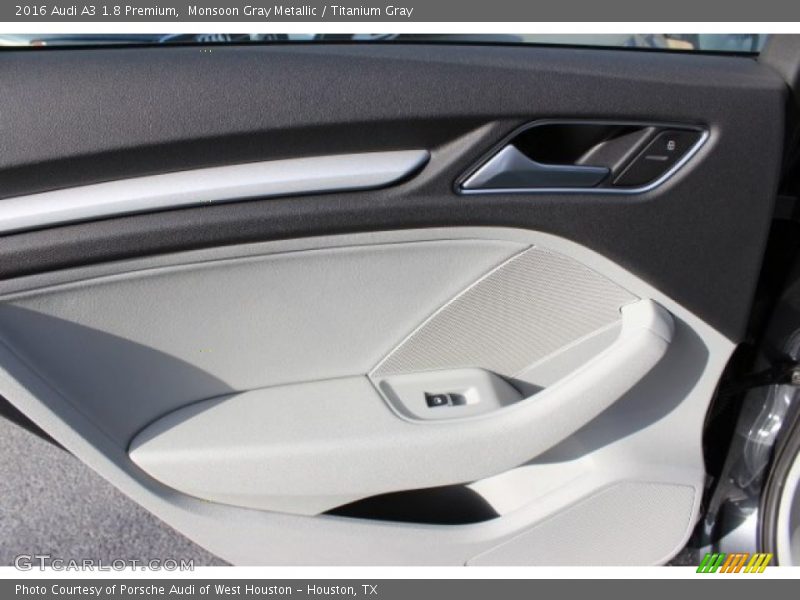 Monsoon Gray Metallic / Titanium Gray 2016 Audi A3 1.8 Premium
