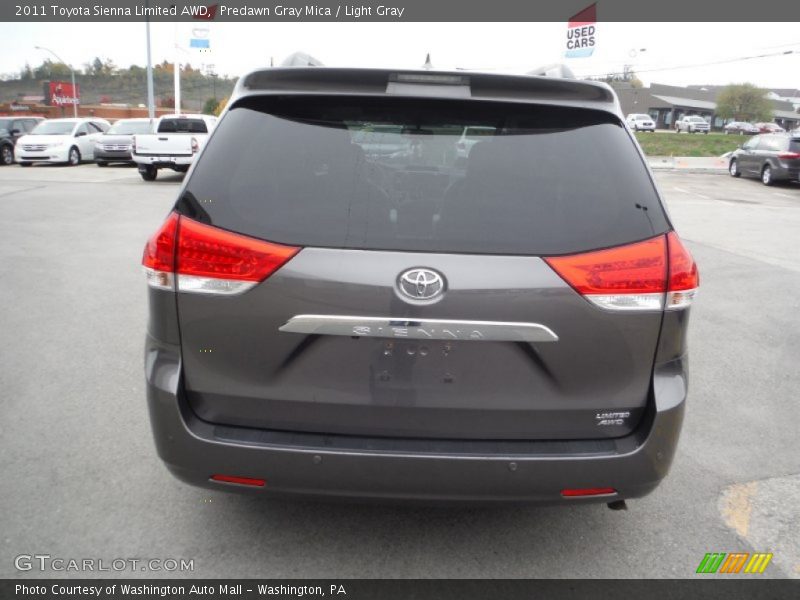 Predawn Gray Mica / Light Gray 2011 Toyota Sienna Limited AWD
