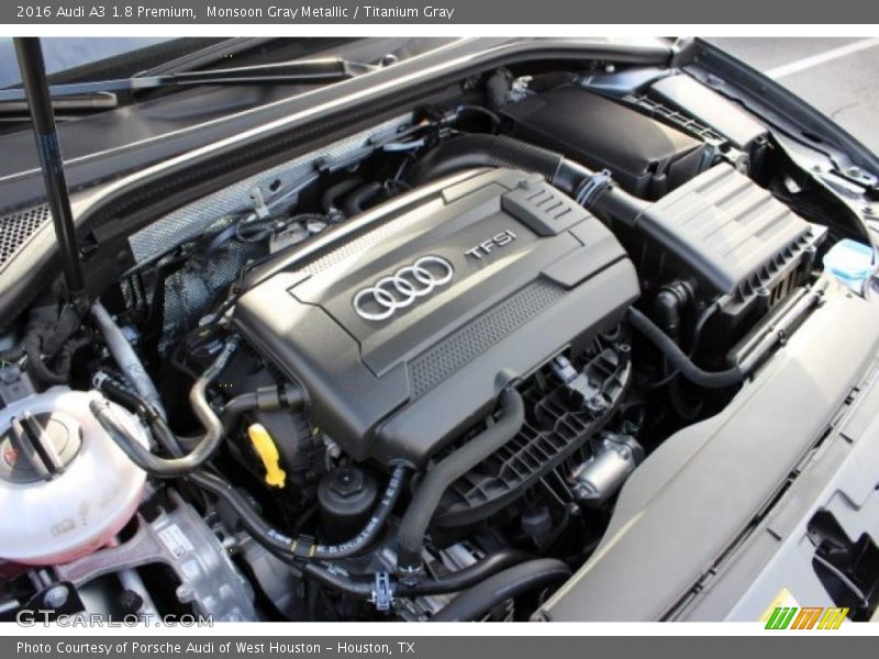 Monsoon Gray Metallic / Titanium Gray 2016 Audi A3 1.8 Premium