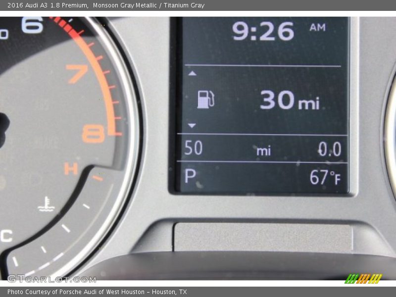 Monsoon Gray Metallic / Titanium Gray 2016 Audi A3 1.8 Premium