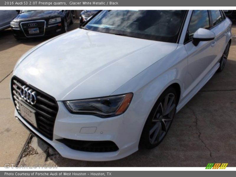 Glacier White Metallic / Black 2016 Audi S3 2.0T Prestige quattro