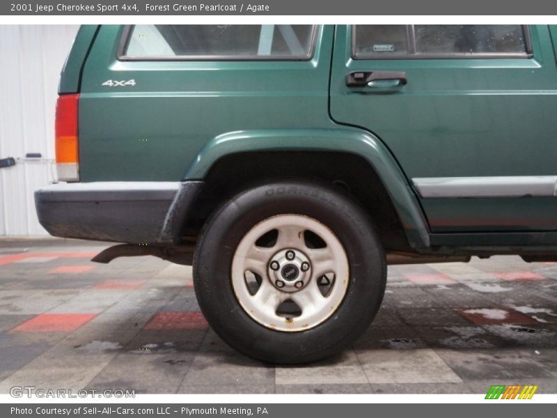 Forest Green Pearlcoat / Agate 2001 Jeep Cherokee Sport 4x4
