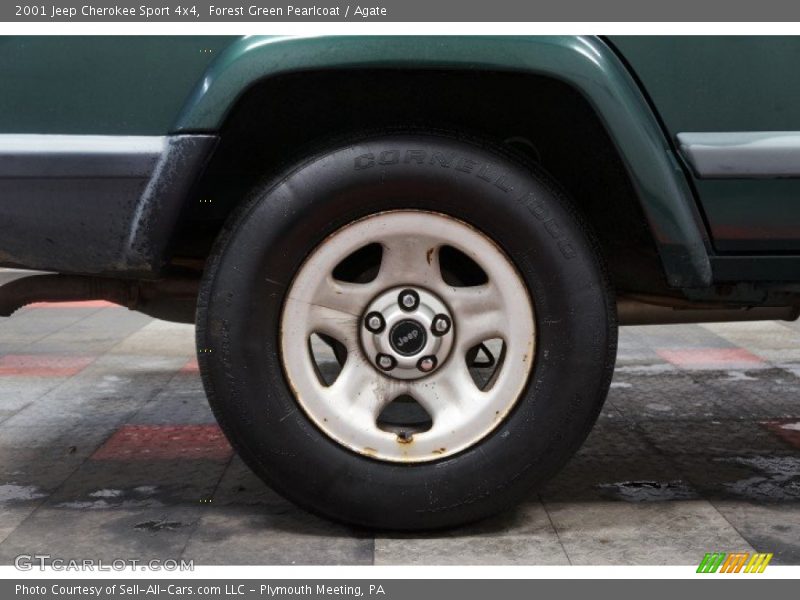 Forest Green Pearlcoat / Agate 2001 Jeep Cherokee Sport 4x4