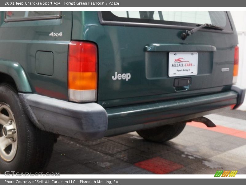 Forest Green Pearlcoat / Agate 2001 Jeep Cherokee Sport 4x4