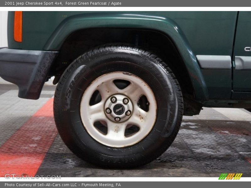 Forest Green Pearlcoat / Agate 2001 Jeep Cherokee Sport 4x4