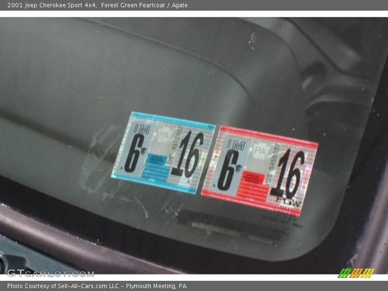 Forest Green Pearlcoat / Agate 2001 Jeep Cherokee Sport 4x4