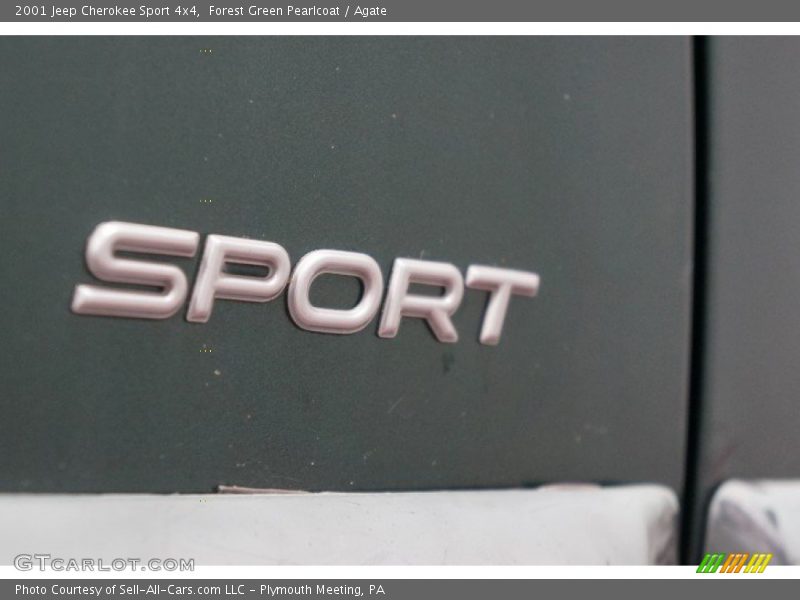 Forest Green Pearlcoat / Agate 2001 Jeep Cherokee Sport 4x4