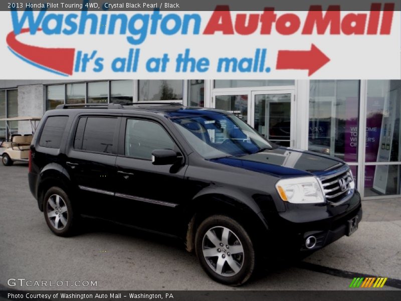 Crystal Black Pearl / Black 2013 Honda Pilot Touring 4WD
