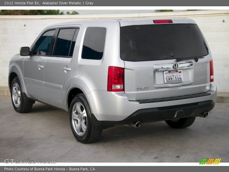 Alabaster Silver Metallic / Gray 2012 Honda Pilot EX