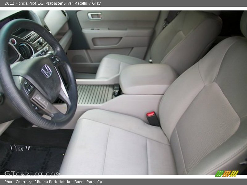 Alabaster Silver Metallic / Gray 2012 Honda Pilot EX
