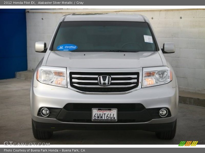 Alabaster Silver Metallic / Gray 2012 Honda Pilot EX