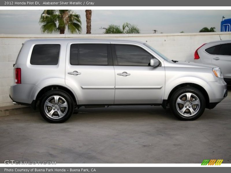 Alabaster Silver Metallic / Gray 2012 Honda Pilot EX