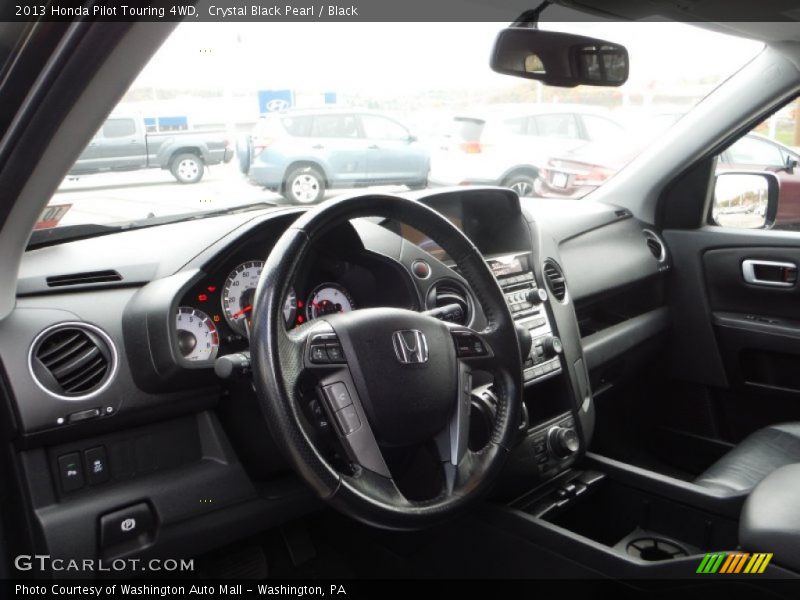 Crystal Black Pearl / Black 2013 Honda Pilot Touring 4WD